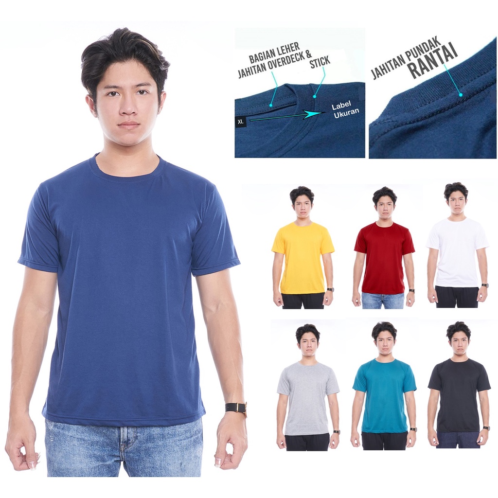 Jual Kaos Polos Lengan Pendek Unisex Shopee Indonesia