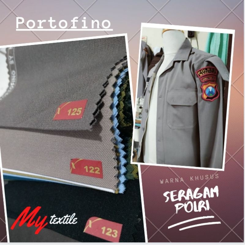 Jual Portofino Maxistyle Kain Seragam Warna Polisi Brimob Wool