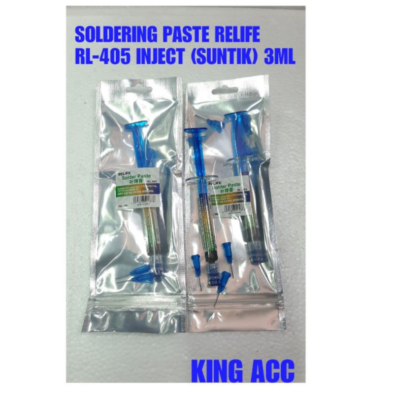 Jual TIMAH SOLDER PASTA SUNTIK RELIFE RL 405 SOLDERING PASTA SUNTIK