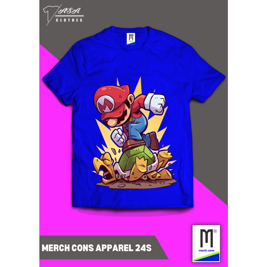 Jual KAOS PRIA WANITA KARTUN SUPER MARIO BROS TAG MERCHCONS APPAREL