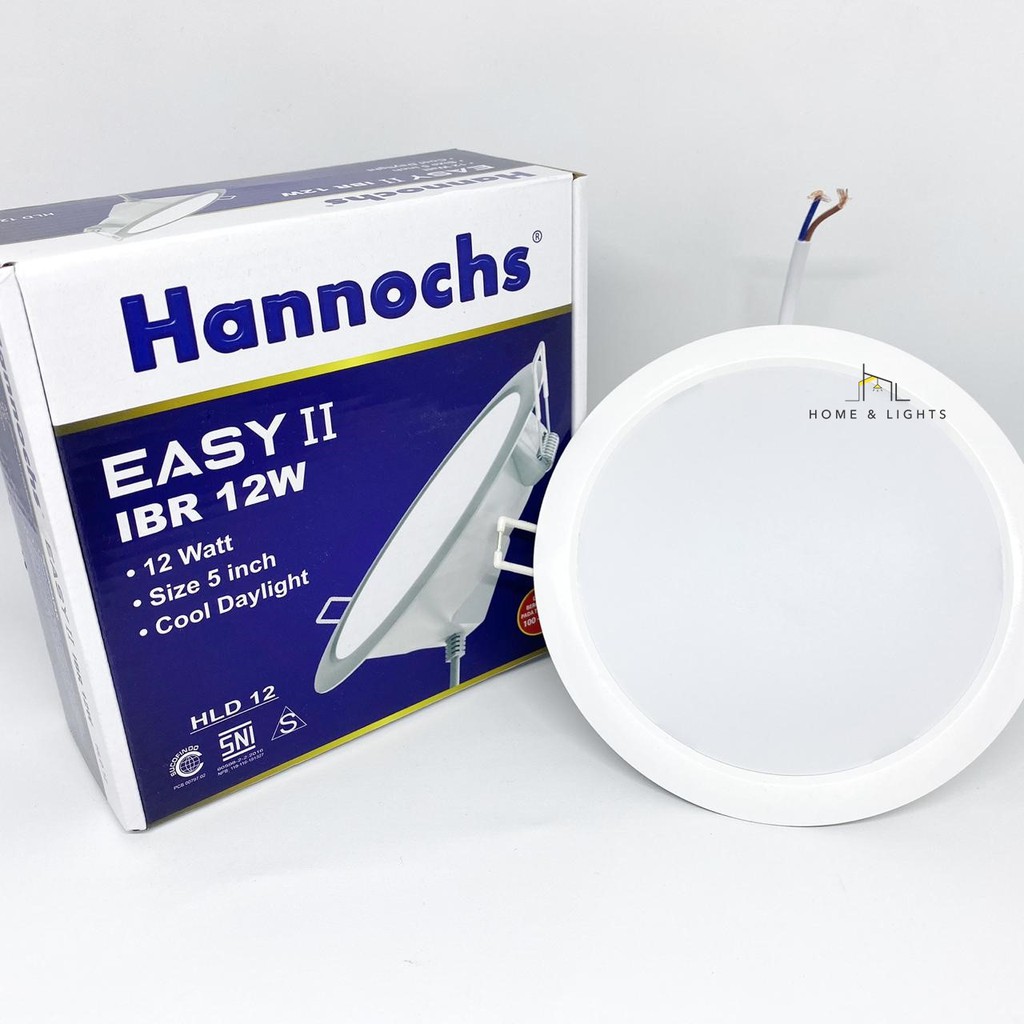 Jual Lampu Downlight LED Hannochs Easy II Bulat 12W Shopee Indonesia