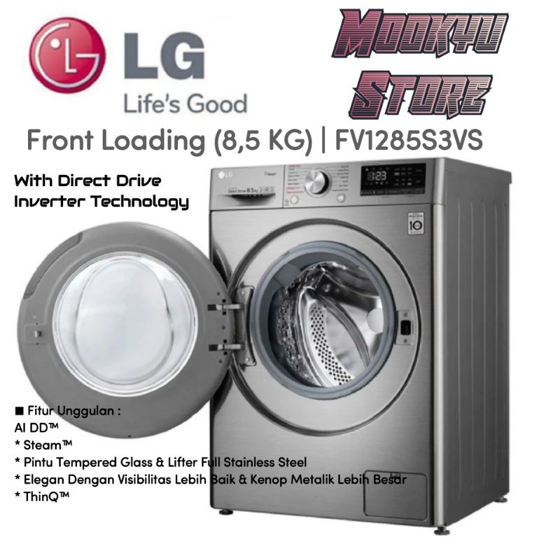 Jual Mesin Cuci Lg Front Loading Kg Fv S Vs Vibace Inverter