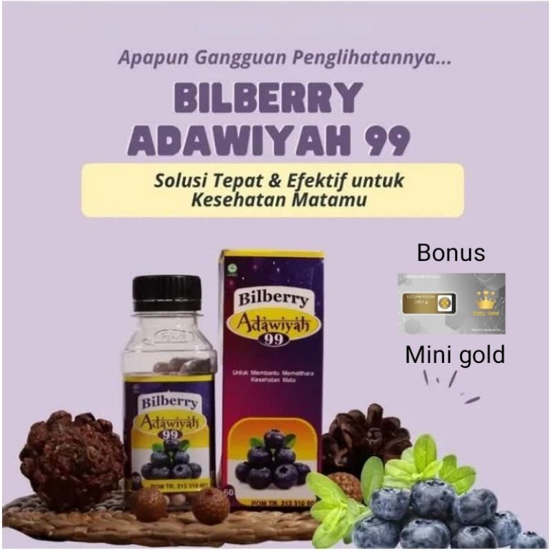 Jual Kapsul Bilberry Adawiyah Ekstrak Bilberry Obat Mata Minus Plus