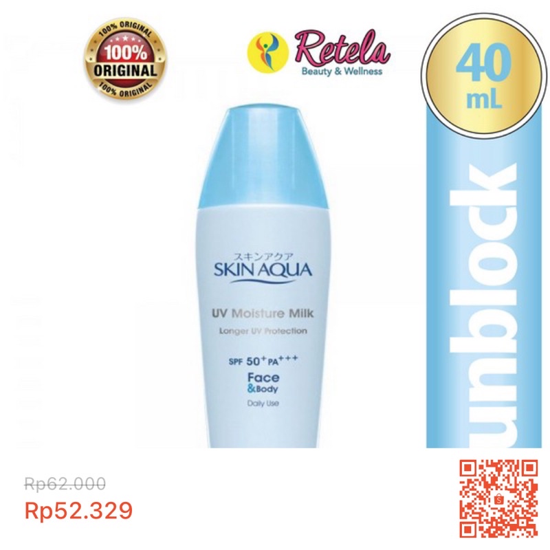 Jual Skin Aqua Uv Moisture Milk Spf 50 Sunscreen PRELOVED Shopee