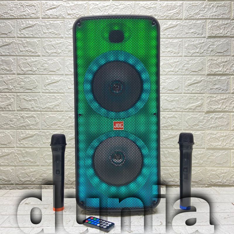 Jual Speaker Portable Wireless JDL QQ 8 Original Double 8 Inch