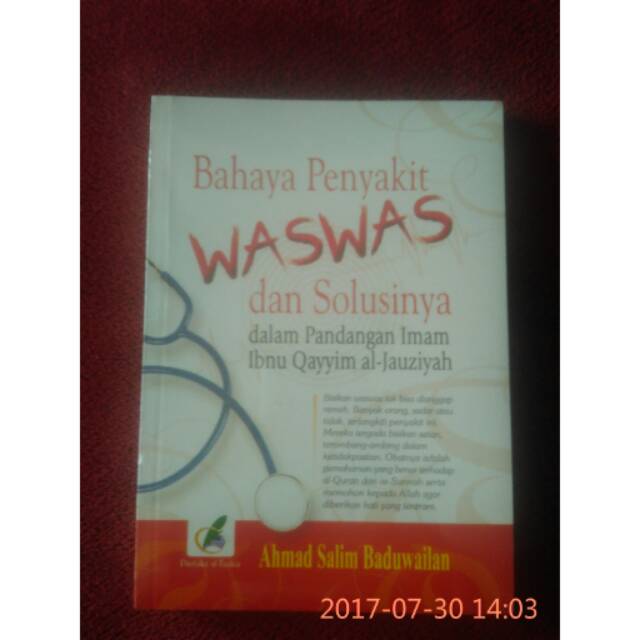 Jual Bahaya Penyakit Waswas Dan Solusinya Shopee Indonesia