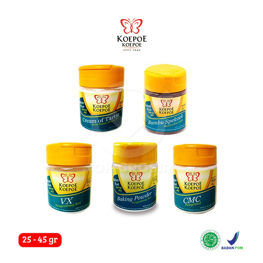 Jual Koepoe Cream Of Tartar Cmc Vx Baking Powder Spekoek Halal