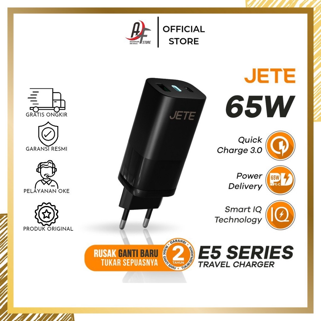 Jual Batok Charger Adaptor JETE E5 SERIES PREMIUM Shopee Indonesia