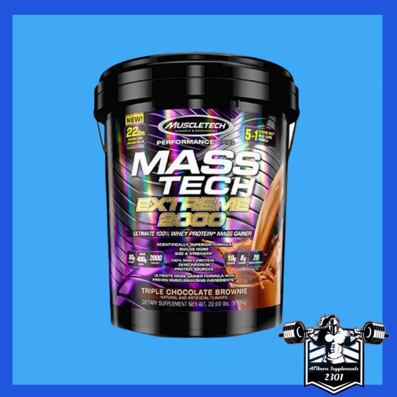 Jual Muscletech Mass Tech Extreme 2000 New 22Lbs Performance Shopee