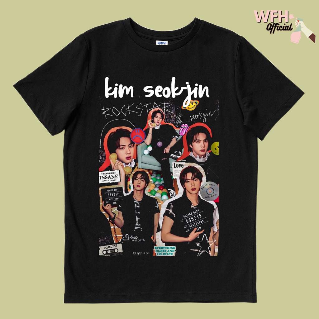 Jual Kaos Bts Kim Seok Jin Korean Pop Shopee Indonesia