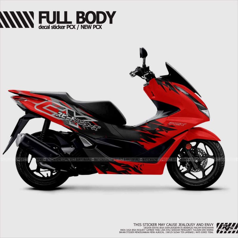 Jual Promo Decal Sticker Pcx New 160 Full Body Bisa Ganti Warna Doff