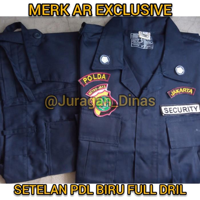 Jual Seragam Baju Celana Pdl Biru Hitam Satpam Ar Exclusive Seragam