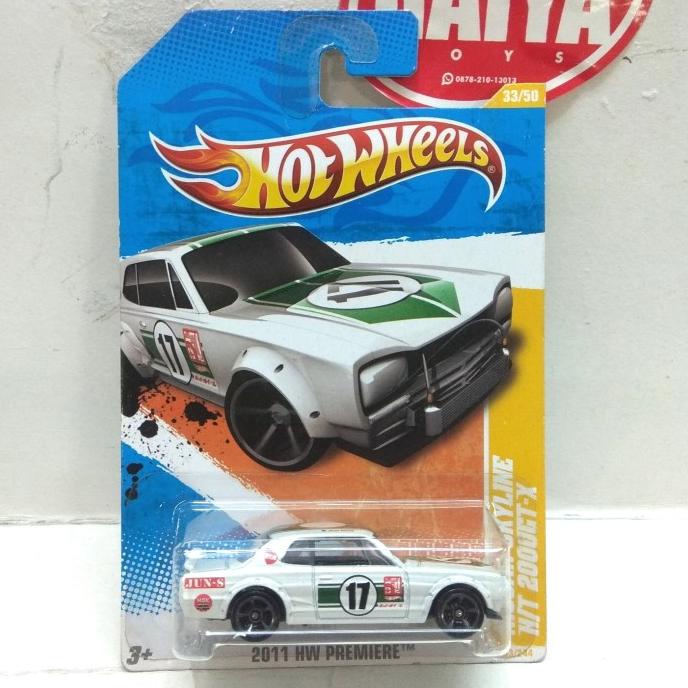 Jual HOT WHEELS NISSAN SKYLINE H T 2000 GTX HAKOSUKA ROLLBAR PUTIH 17