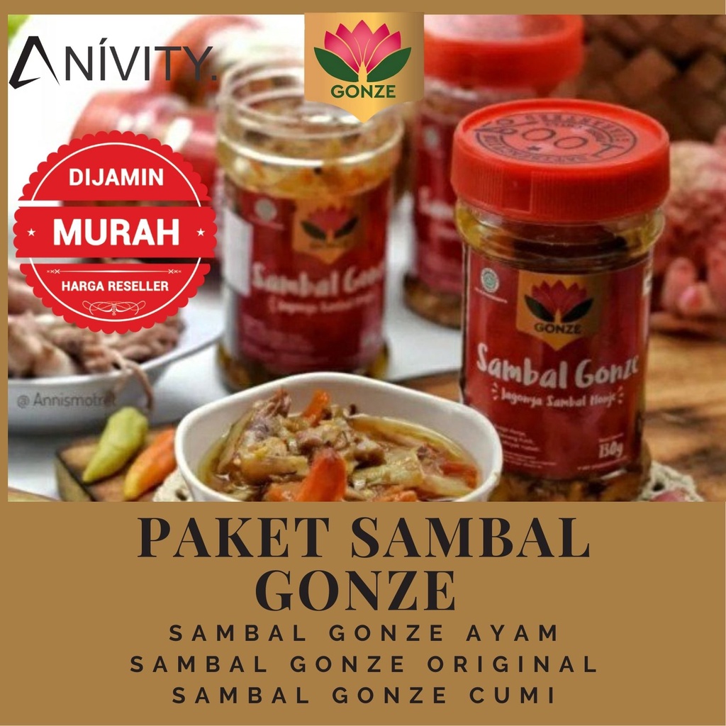 Jual Paket Sambal Gonze Isi Sambal Kecombrang Sambal Gonze Rasa