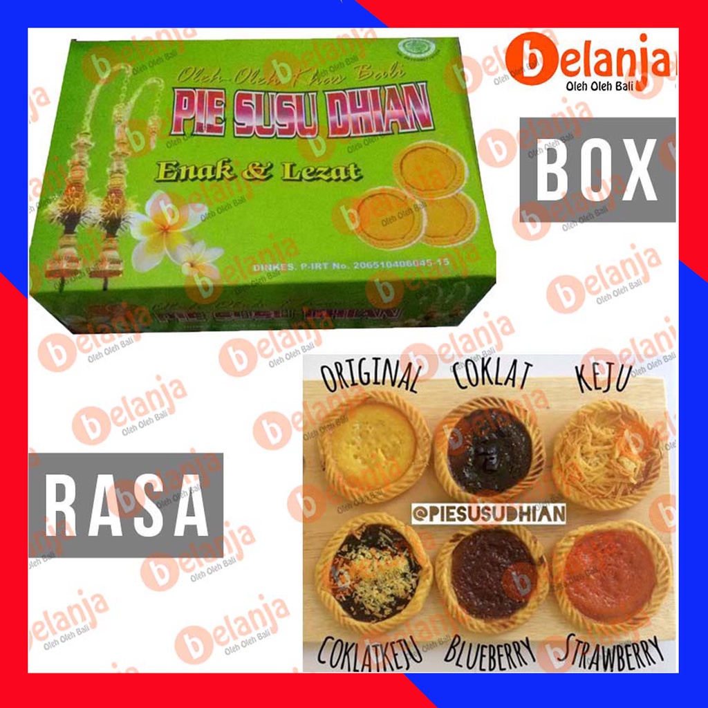 Jual Pie Susu DHIAN Pie Susu Bali Asli Oleh Oleh Bali Camilan Khas Bali