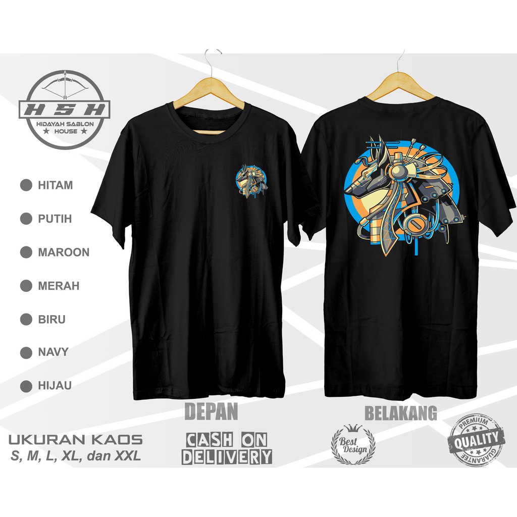 Jual Baju Kaos Pria Distro Sablon Dtf Anubis V Bisa Custom Hshcloth