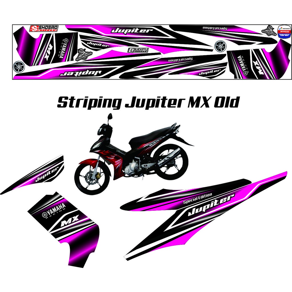 Jual Sticker Striping Variasi Yamaha Jupiter Mx Old Variasi Terbaru