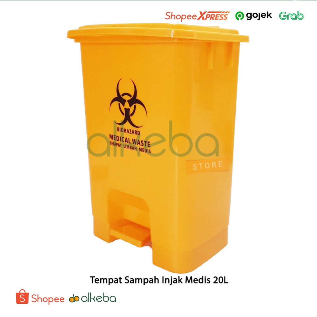 Jual Tempat Sampah Injak L Pedal Medis Biohazard Medical Waste