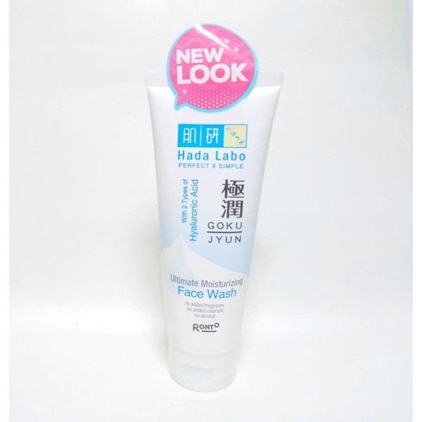 Jual Hada Labo Gokujyun Ultimate Moist Face Wash Ml Putih Shopee