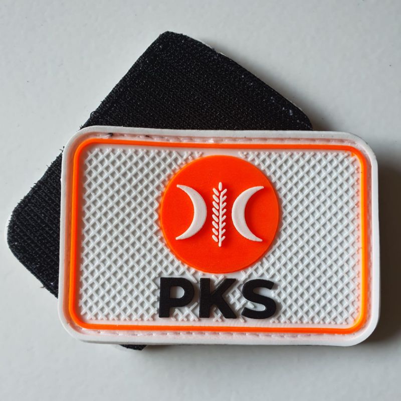 Jual Patch Rubber Logo Partai Pks Partai Keadilan Sejahtra Tempelan