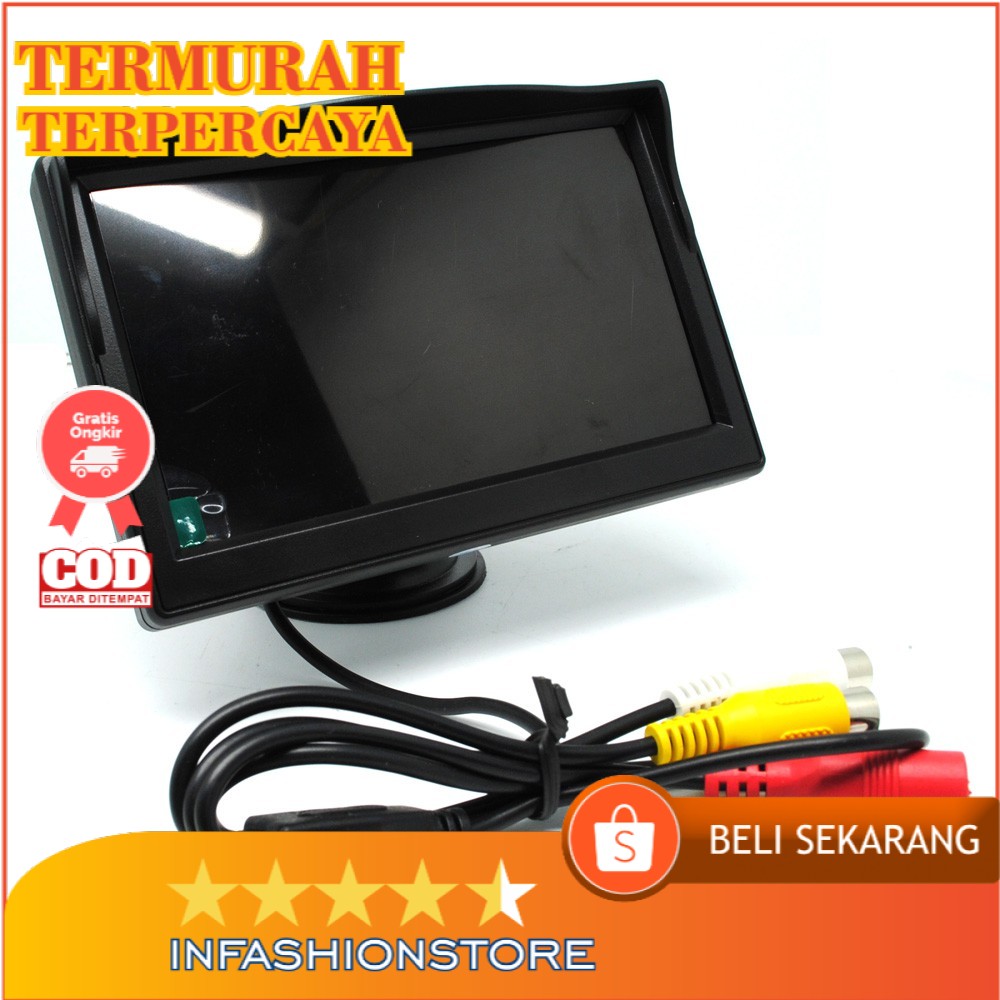 Jual Monitor Rear View Parkir Mobil Tracking Parabola TFT LCD Shopee