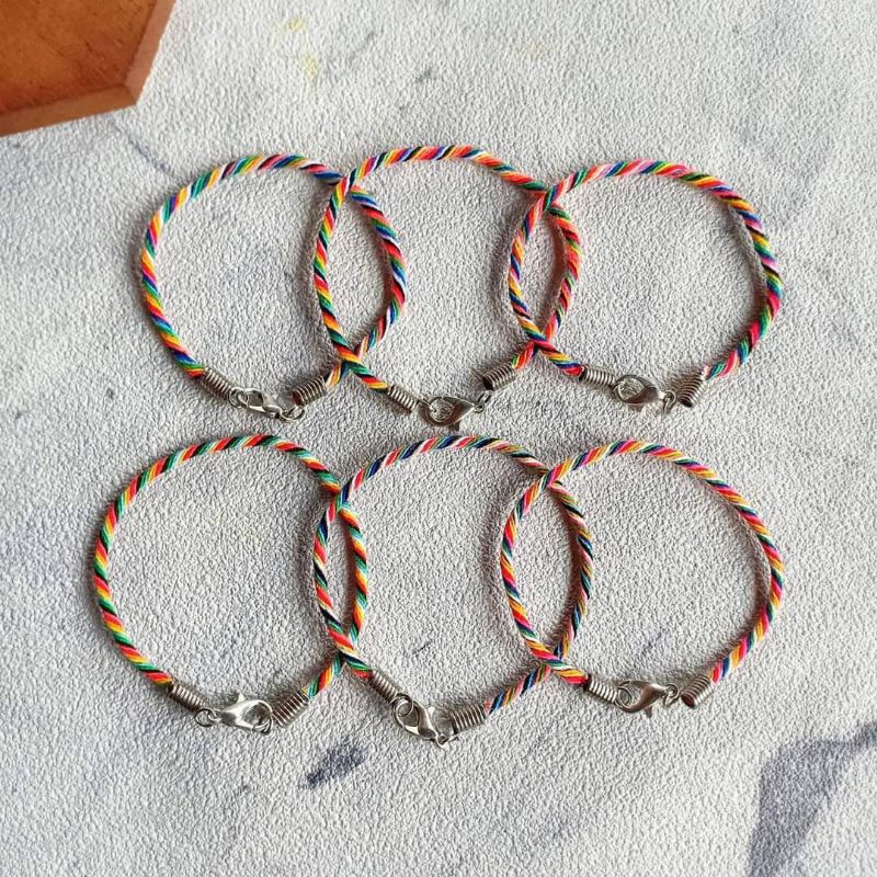 Jual Rb Dapat Pcs Gelang Tridatu Cantelan Polos Original Khas Bali