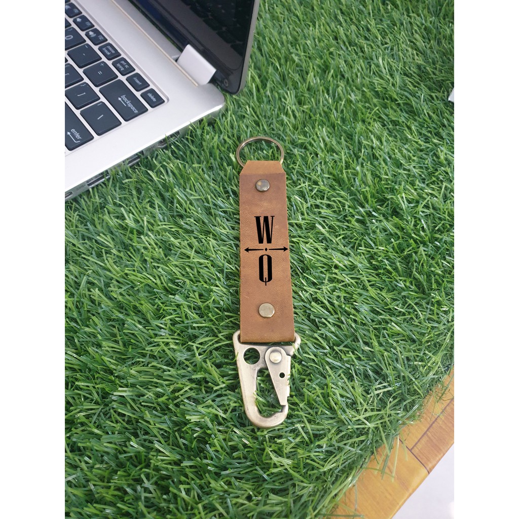 Jual Gantungan Kunci Keychain Kulit Sapi Asli Free Grafir Nama Atau