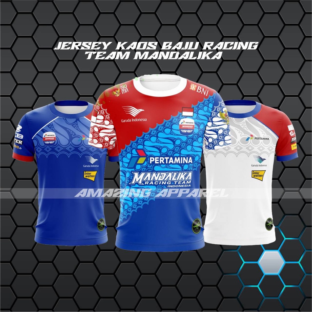 Jual Baju Kaos Jersey Pertamina Mandalika Racing Team Baju Balap