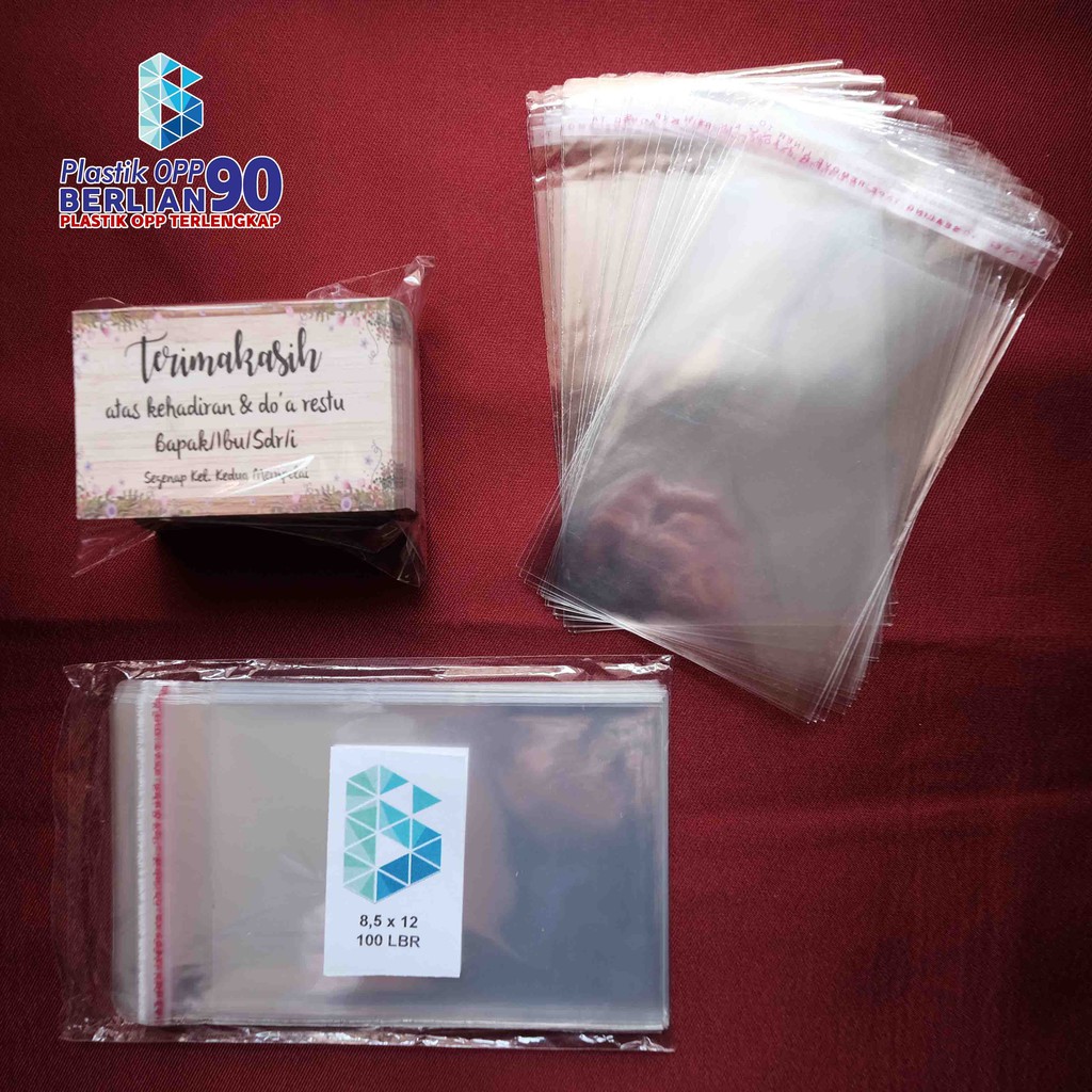 Jual Plastik Opp X Cm Tebal Mic Lbr Lem Atau Seal Shopee