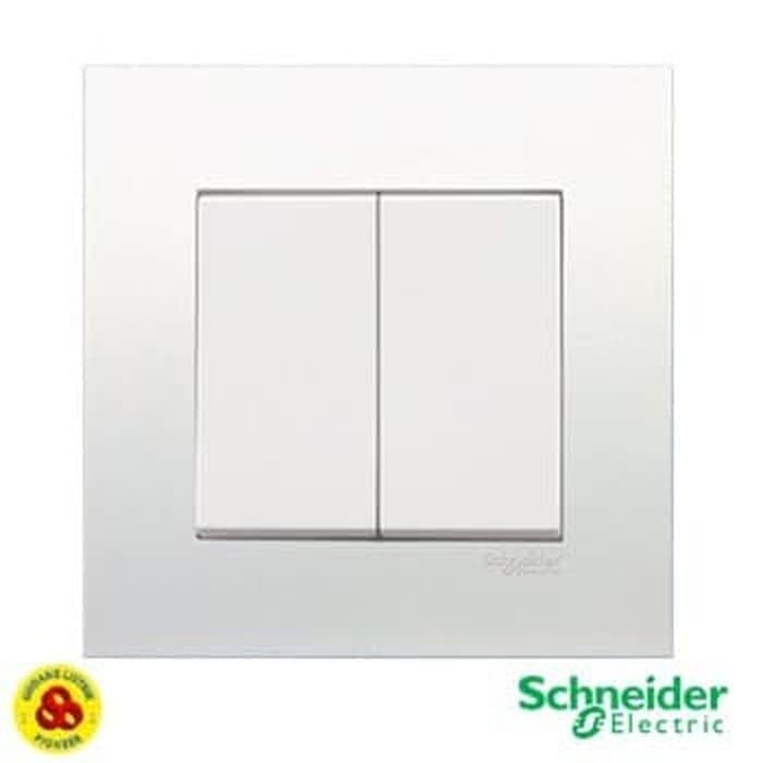 Jual Schneider Saklar Seri 2G Vivace KB32 1 WE 2 Gang 1 Way Putih