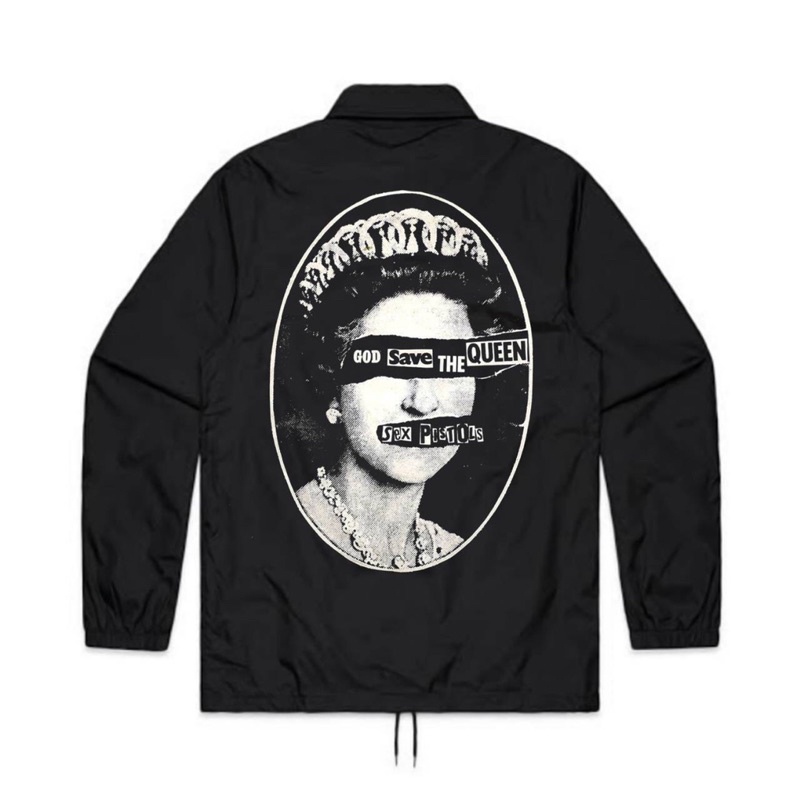 Jual JAKET COACH BAND SEX PISTOLS GOD SAVE THE QUEEN WINDBREAKER