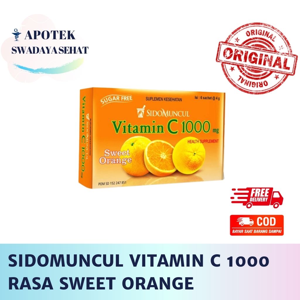 Jual Sidomuncul Vitamin C Sweet Orange Box Dan Sachet Shopee