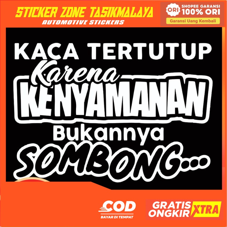 Jual New Cutting Sticker Stiker Kaca Jendela Mobil Truk Truck Kata Kata