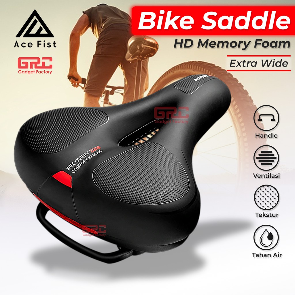 Jual Sadel Sepeda Super Empuk Kursi Jok Mtb Gunung Lipat Saddle Handle