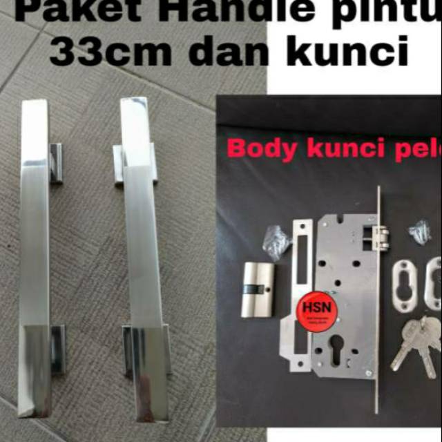 Jual Set Handle Pintu Kotak Kunci Pelor Paket Handle Pintu Rumah