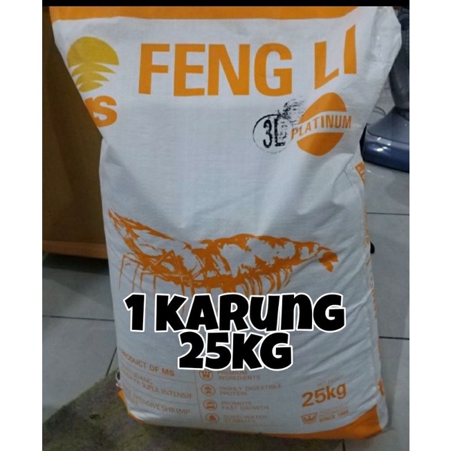 Jual Fengli 3 Asli 1 Karung Feng Li 3l Original Pakan Lobster Pelet