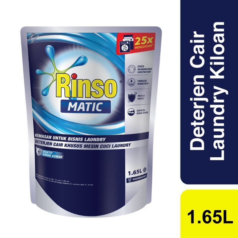 Jual Rinso Matic Detergen Cair Liquid Profesional Liter Sabun Cuci