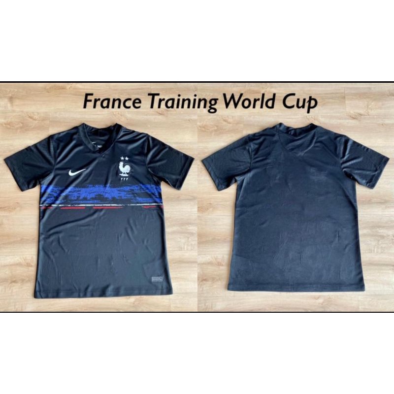 Jual Jersey Prancis France Training Prematch Black Hitam World Cup