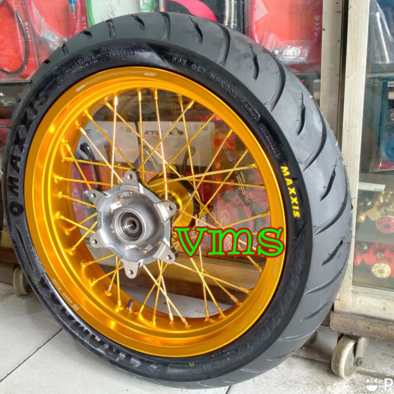 Jual Velg Set Supermoto Velg Sumo Whellset KLX D Tracker Crf 150 Wr 155