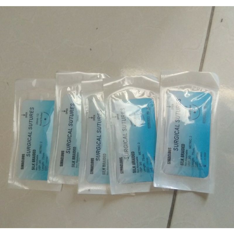 Jual Silk Surgical Sutures Alat Praktek Mahasiswa Kedokteran