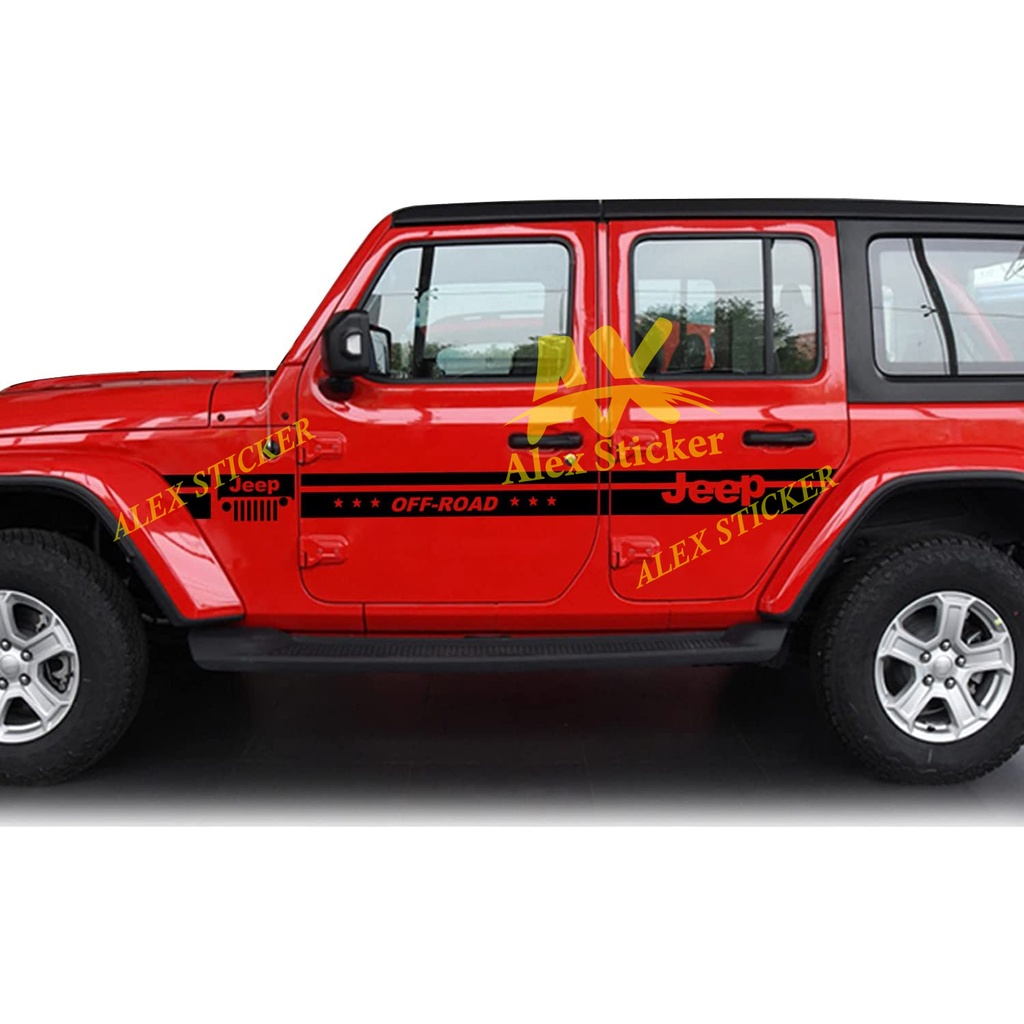 Jual Stiker Cuting Sticker Mobil Jeep Suzuki Jimny Katana Rubicon