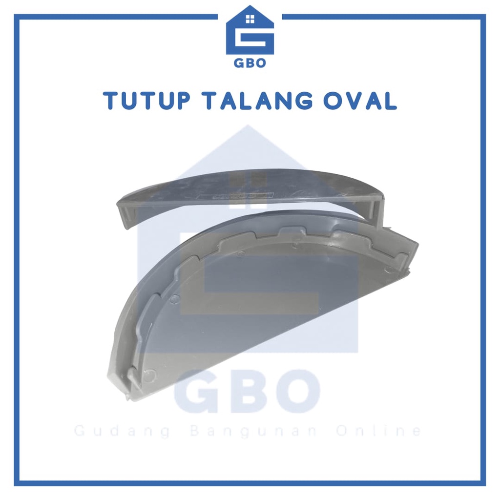 Jual TUTUP TALANG OVAL PLASTIK UKURAN 6 MERK CROSS TALANG AIR OVAL