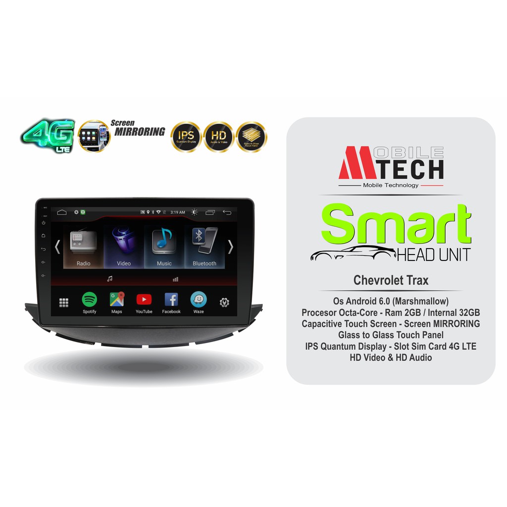 Jual Mtech Head Unit Android Chevrolet Trax Shopee Indonesia