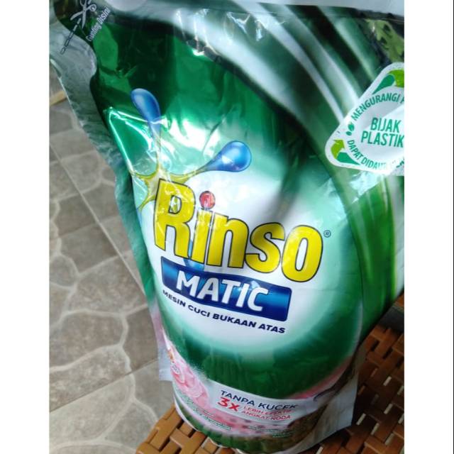 Jual Rinso Matic Molto Bukaan Depan Atas Hijau Biru Deterjen