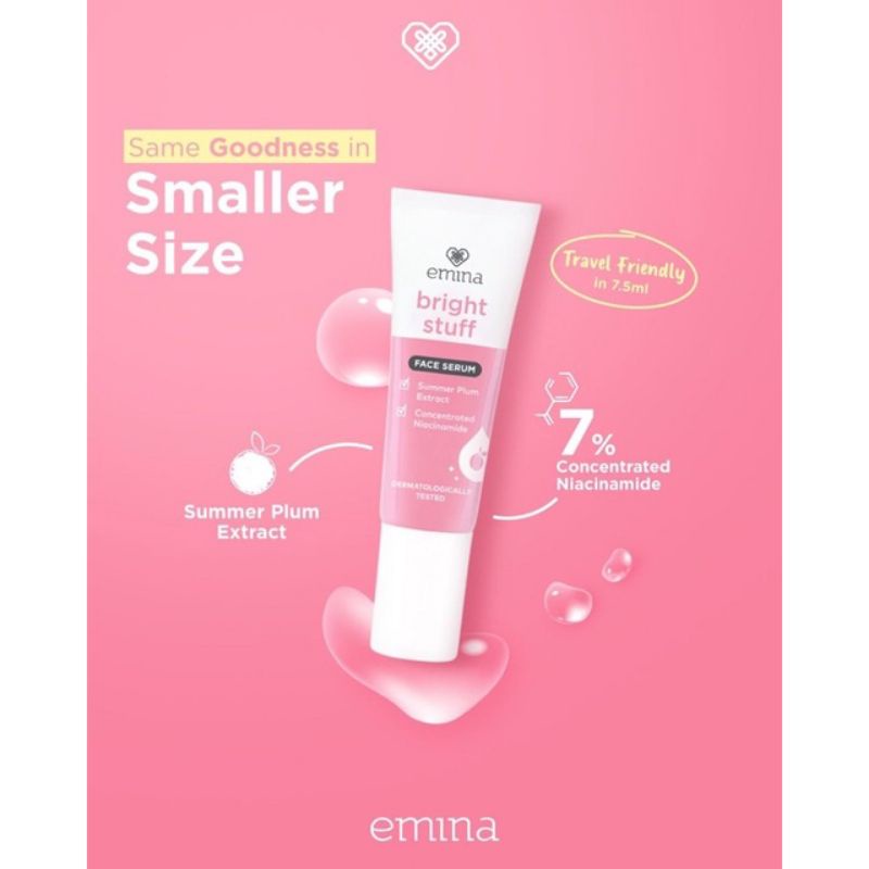 Jual Emina Bright Stuff Face Serum Ml Kemasan Tube Shopee Indonesia