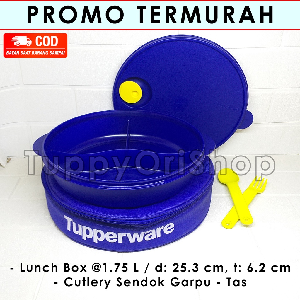 Jual Large Crystalwave Lunch Set Tupperware Shopee Indonesia