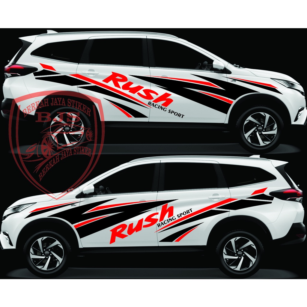 Jual NEW STIKER RUSH LIST STICKER MOBIL TOYOTA RUSH STRIPE CUTTING