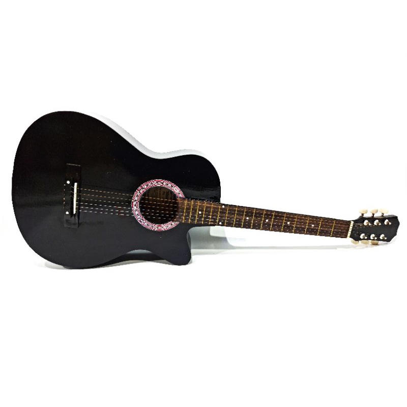 Jual Gitar Akustik Merk Yamaha Warna Hitam Senar String Buat Pemula