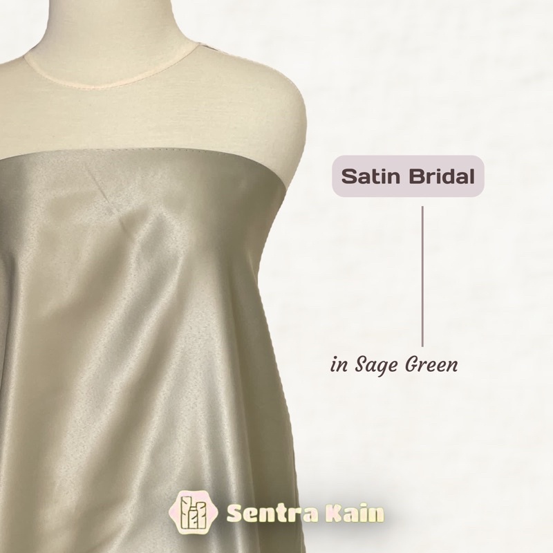 Jual Kain Satin Bridal Dutchess Saten Kebaya Premium Bahan Seragam