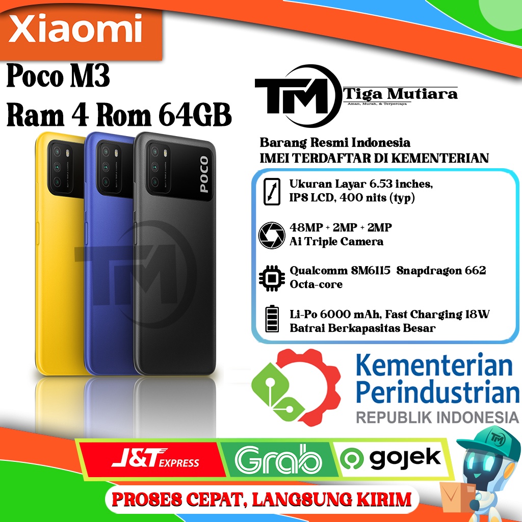 Jual Xiaomi Poco M3 Ram 4 64GB Ram 6 128GB Shopee Indonesia